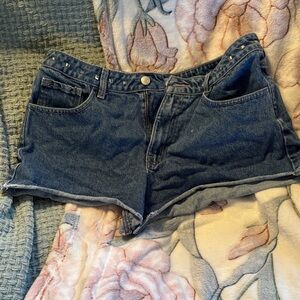 Forever 21 Dark Blue Jean Shorts
